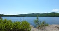 Lake landscapes, Estrie, Canada Royalty Free Stock Photo