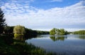 The lake landscapes of the Tsarskoye Selo Royalty Free Stock Photo