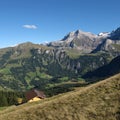 Lake Lauenensee and mountains