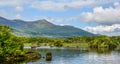 Lake Leane in a sunny morning, in Killarney National Park, County Kerry, Ireland. Royalty Free Stock Photo