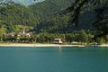 Lake of Ledro in Trentino at summer