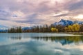 Scenic Lake Leopoldskron Weiher In Salzburg