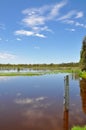 Lake Level Meter: Beelier Wetlands, Western Australia Royalty Free Stock Photo