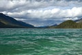 Lake level view of Muncho Lake, northern British Columbia