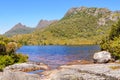 Lake Lilla and Cradle Mountain - Tasmania Royalty Free Stock Photo
