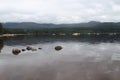 Lake Loch Morlich in the central highlands of Scotland