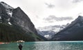 Lake Louise In Alberta, Canada In Summer Royalty Free Stock Photo