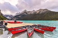 Lake Louise in Banff National Park,Alberta,Canada.Canada Royalty Free Stock Photo