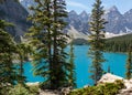 Lake Louise in Banff National Park Alberta, Canada Royalty Free Stock Photo