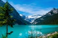 Lake Louise in Banff National Park Royalty Free Stock Photo