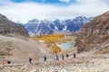 Mountain Hiking in the Canadian Rockies Royalty Free Stock Photo