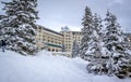 Lake Louise hotel Royalty Free Stock Photo