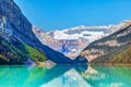 Lake Louise With Mount Victoria Glacier in Banff National Park Royalty Free Stock Photo