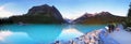 Lake Louise Panorama, Banff National Park, Canada Royalty Free Stock Photo