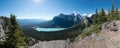 Lake Louise Panorama from Big Beehive Royalty Free Stock Photo