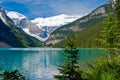 Lake louise shoreline Royalty Free Stock Photo