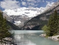 Lake Louise Shoreline Royalty Free Stock Photo