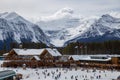 Lake Louise ski resort, British Columbia, Canada Royalty Free Stock Photo