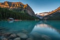 Lake Louise at Sunrise, Banff National Park, Alberta, Canada Royalty Free Stock Photo