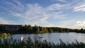 The Lake in Louvain La Neuve in a sunny day