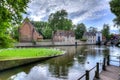 Lake of Love and Beguinage, Bruges, Belgium Royalty Free Stock Photo