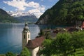 Lake Lucerne from Bauen Royalty Free Stock Photo