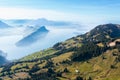 Lake Lucerne. Switzerland. Mount Rigi. Aerial panorama Royalty Free Stock Photo