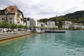 Lake Lucerne shore seen in Brunnen