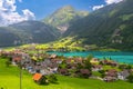 Swiss village Lungern, Switzerland Royalty Free Stock Photo