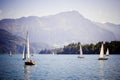 Lake in Luzern, Switzerland Royalty Free Stock Photo