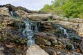 Lake MacBride Waterfall Royalty Free Stock Photo