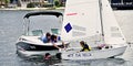 Children sailing. April, 2013: Editorial Royalty Free Stock Photo