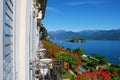 Lake Maggiore, Stresa, hotel view Royalty Free Stock Photo