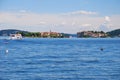 Lake Maggiore, Italy. Borromeo islands. Royalty Free Stock Photo