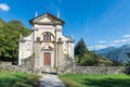 Lake Maggiore Italy. Church of San Martino, Campagnano above Maccagno Royalty Free Stock Photo