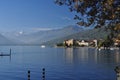 Lake Maggiore, Italy: Verbania Pallanza lakeside town Royalty Free Stock Photo