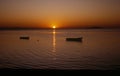 Lake Malawi sunset Royalty Free Stock Photo