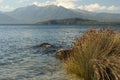 Lake Manapouri in Fiordland National Park Royalty Free Stock Photo