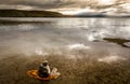 Lake Manasarovar. Tibet.