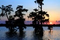 Lake Martin Sunset in Southern Louisiana Royalty Free Stock Photo