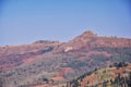 Lake Mary Martha and Catherine hiking trail views to Sunset Peak on the Great Western Trail by Brighton, fall autumn colors. Rocky Royalty Free Stock Photo