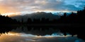 Lake Matheson at dawn Royalty Free Stock Photo