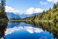 Lake Matheson at day time in New Zealand Royalty Free Stock Photo