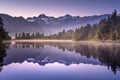 Lake Matheson, New Zealand Royalty Free Stock Photo