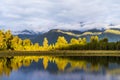 Lake Matheson, New Zealand Royalty Free Stock Photo