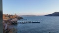 Lake Mattsee in the morning before sunrise Royalty Free Stock Photo