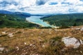 The Mavrovo Lake, Macedonia Royalty Free Stock Photo
