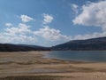 Lake mavrovo tide water sun sky nature Royalty Free Stock Photo