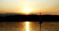 lake Mazury Poland a sailboat sailing on it yacht sunset on the lake