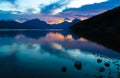 Lake McDonald at Glacier National Park Royalty Free Stock Photo